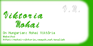 viktoria mohai business card